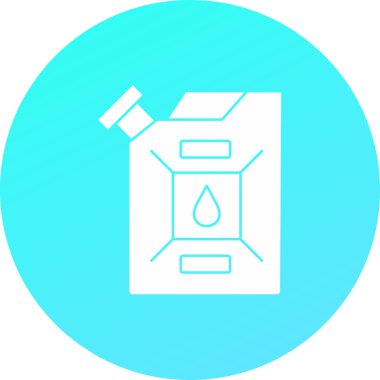 Bir gaz simgesinin vektör illüstrasyonu