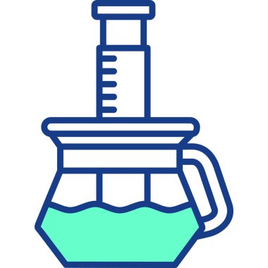 Kimya şişesi. Basit tasarım