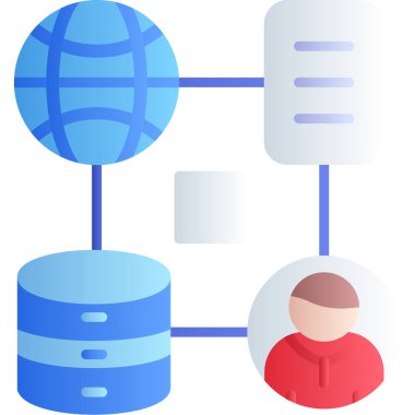 veri merkezi vektör simgesi