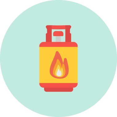 Gaz ağı simgesi, vektör illüstrasyonu