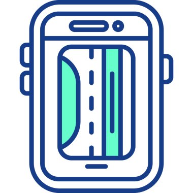 cep telefonu simgesi vektör çizimi çizimi