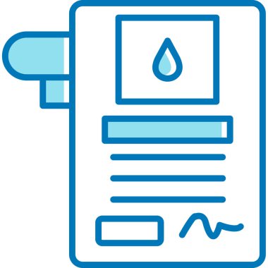 Damlat su simgesini - taslak biçimi