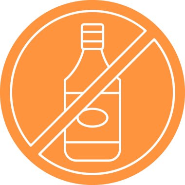 Bir şişe bira ikonunun vektör çizimi