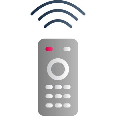 kablosuz uzaktan kontrol simgesi düz biçiminde