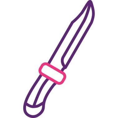 Bıçak. Web simgesi basit illüstrasyon