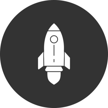 roket ikonu vektör illüstrasyonu