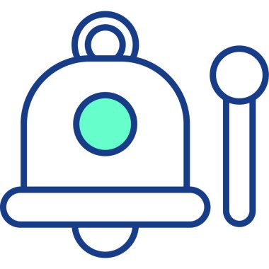 Alarm çanı simgesi, vektör çizimi