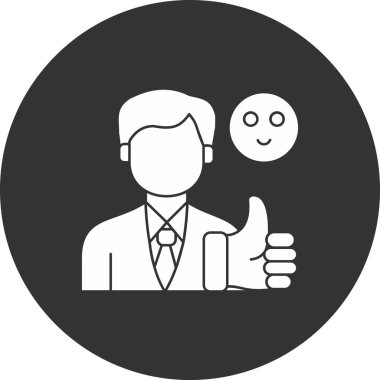 İşadamı Düz Vektör Simgesi