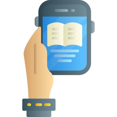 Akıllı telefon simgesi, vektör tasarımı ile el