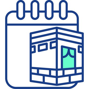 Takvim simgesi vektör illüstrasyonu