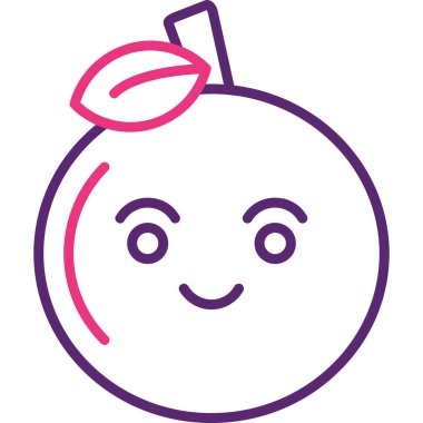 Meyve. Web simgesi basit illüstrasyon