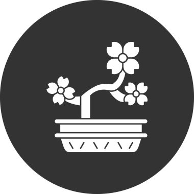 çiçek simgesi vektör illüstrasyonu