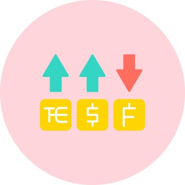 Para değişimi. vektör simgesi