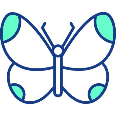 Kelebek ağ simgesi basit bir illüstrasyon