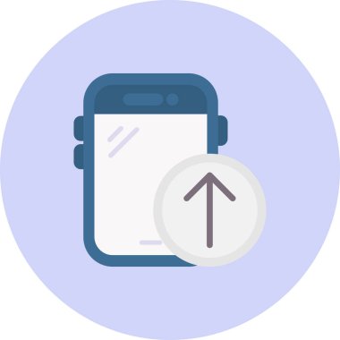 Cep telefonu. Web simgesi basit illüstrasyon