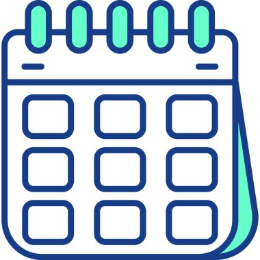 Takvim. Web simgesi basit illüstrasyon