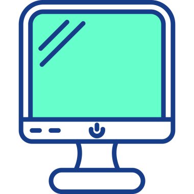 Dizüstü bilgisayar simgesi vektör çizimi