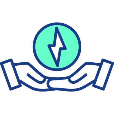 Enerji simgesinin vektör illüstrasyonu