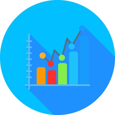 İş ve finans simgesinin vektör illüstrasyonu