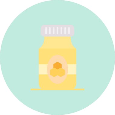 bal kavanozu ikon vektör illüstrasyonu