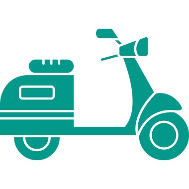 motosiklet simgesi vektör illüstrasyonu