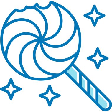 Tatlı baston şeker ikonu