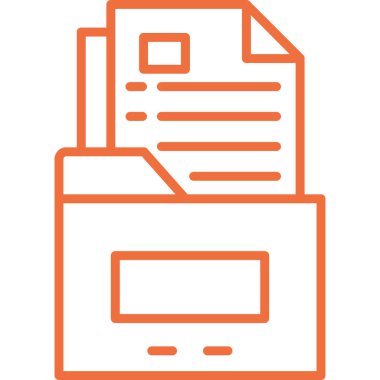 dosya dizini vektör illüstrasyonu