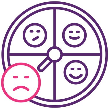 Üzgün surat. Basit tasarım