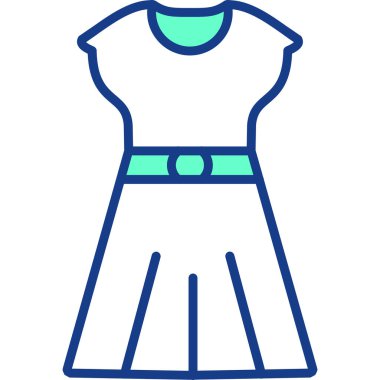 Elbise. Web simgesi basit illüstrasyon