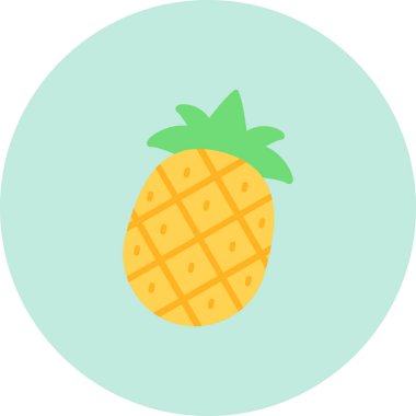 meyve yassı vektör simgesi