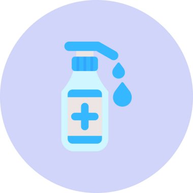 İlaç şişesi. Web simgesi basit illüstrasyon