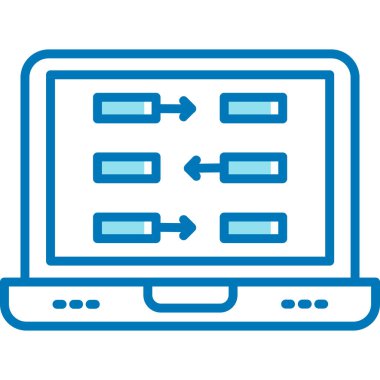 Kolayca değiştirebilen ya da düzenleyebilen ağ sunucu vektör simgesi