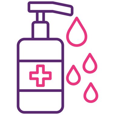 Antiseptik sprey, vektör çizimi