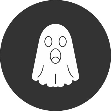 Moda biçimi izole edilmiş arkaplanda hayalet simgesi