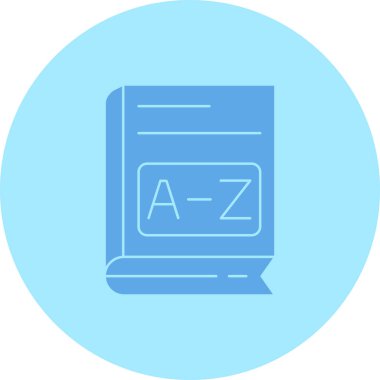 Bir kitap simgesinin vektör illüstrasyonu