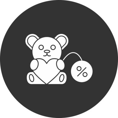 Bebek oyuncağı simgesinin vektör illüstrasyonu