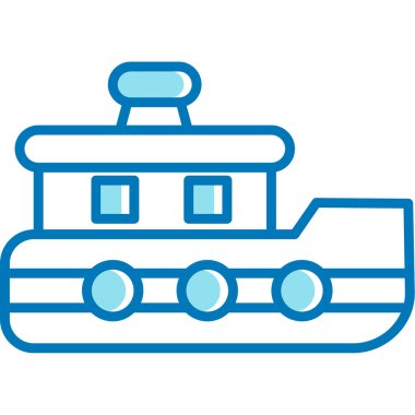 Tekne. Web simgesi basit illüstrasyon