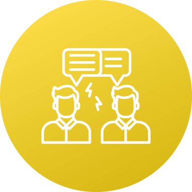 Sohbet simgesinin vektör illüstrasyonu