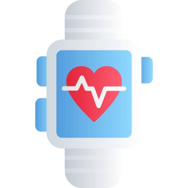 kalp atışı düz daire gölge vektörü simgesi