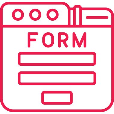 belge simgesi. Basit resimleme