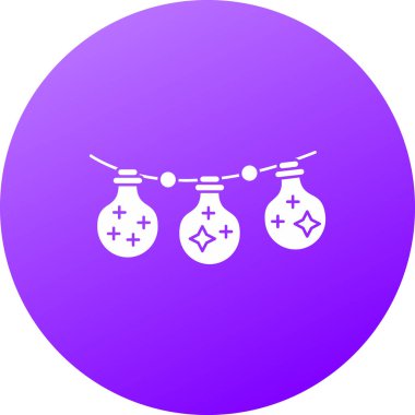 Beyaz arka planda yıldız ikonu olan çizgi Noel çelengi. Yılbaşı tabelası. Mutlu noeller ve mutlu yıllar. Renkli taslak konsepti. vektör illüstrasyonu