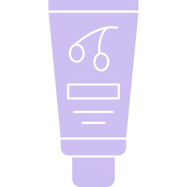 Güzellik kozmetik krem simgesi düz stil