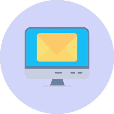 e- posta web simgesi, vektör illüstrasyonu