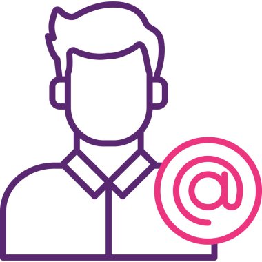 E- posta simgesinin vektör illüstrasyonu