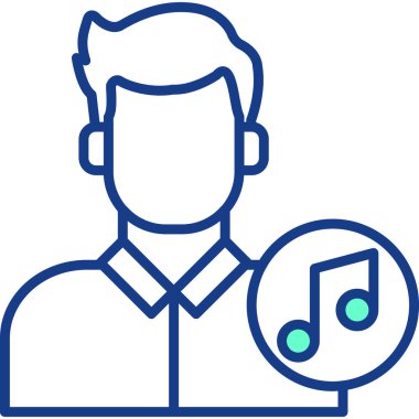 oyuncu simgesi modern vektör illüstrasyonu