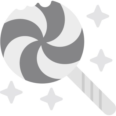 Şekerli bir yıldız simgesinin vektör çizimi