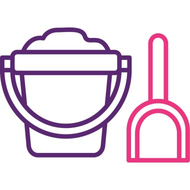 Mutfak gereçleri simgesinin vektör çizimi