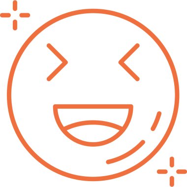 Gülümse ikon vektör illüstrasyonu