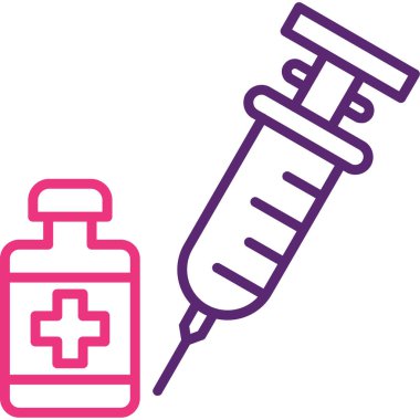 Bir şırınganın vektör çizimi