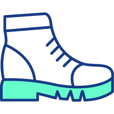 Ayakkabı. Web simgesi vektör illüstrasyonu